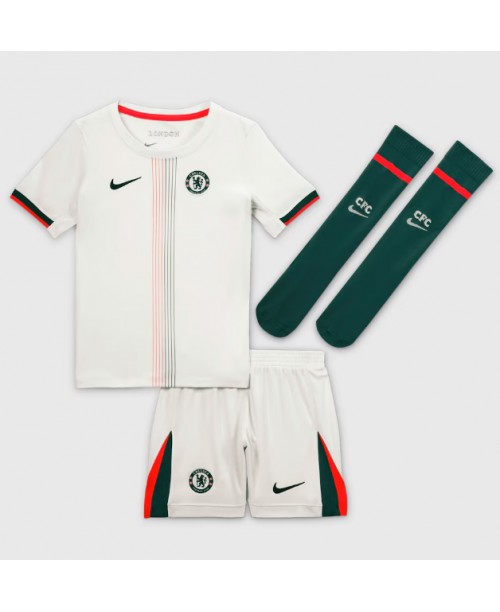 Günstige Chelsea Benoit Badiashile #5 Auswärts Trikotsatzt Kinder 2025-26 Kurzarm (+ Kurze Hosen)